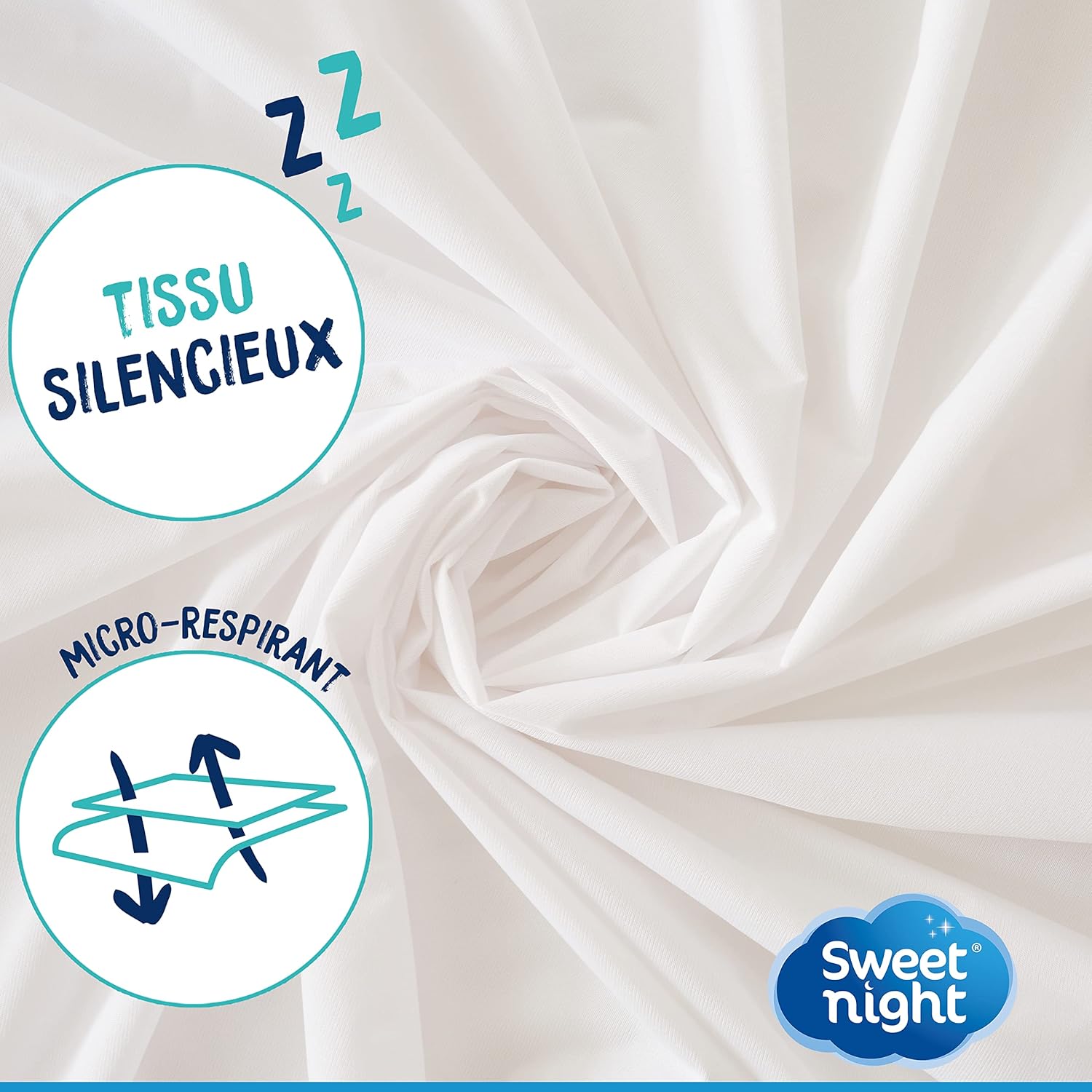 Thumbnail 3 de SWEET NIGHT Protège-Matelas 140x190 cm
