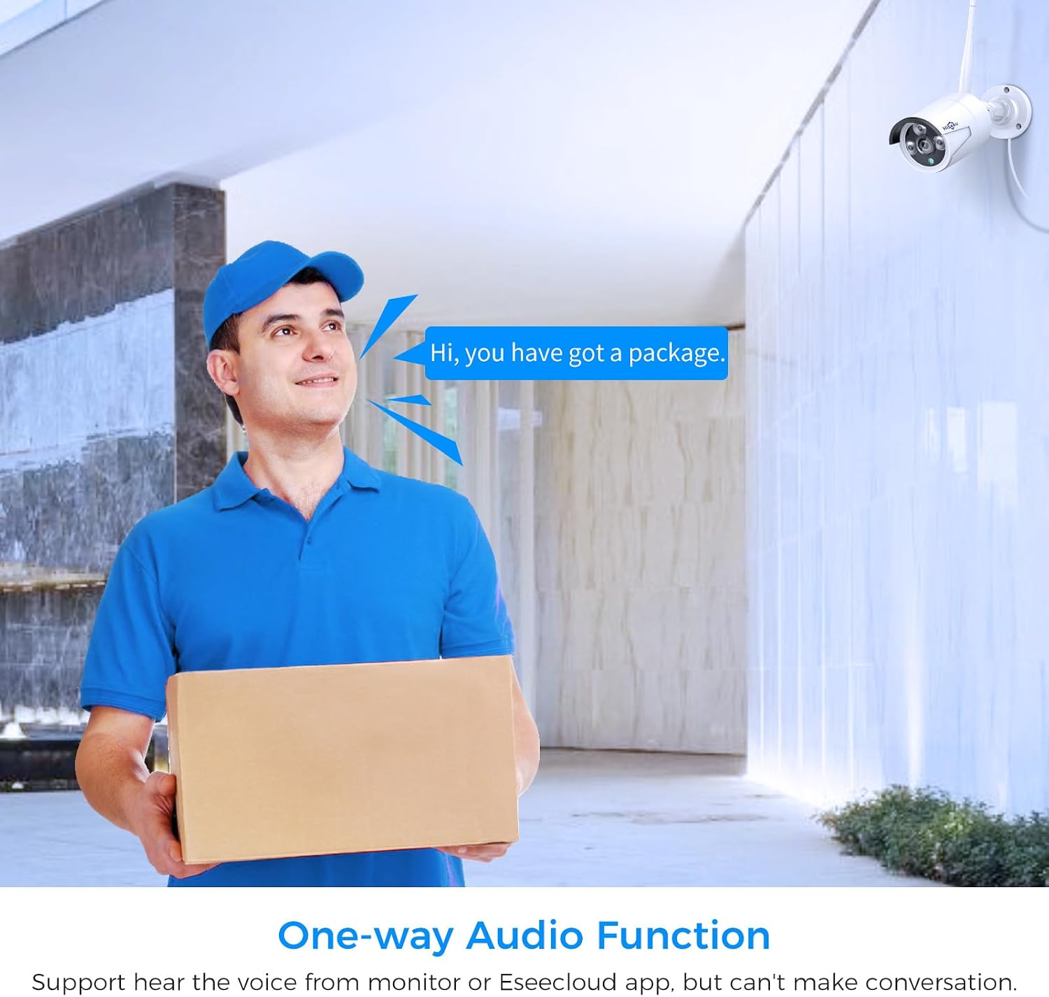 Thumbnail 3 de [100ft] Hiseeu Wireless WiFi Security Camera System: 16-Channel 4K NVR with 4 Outdoor Cameras
