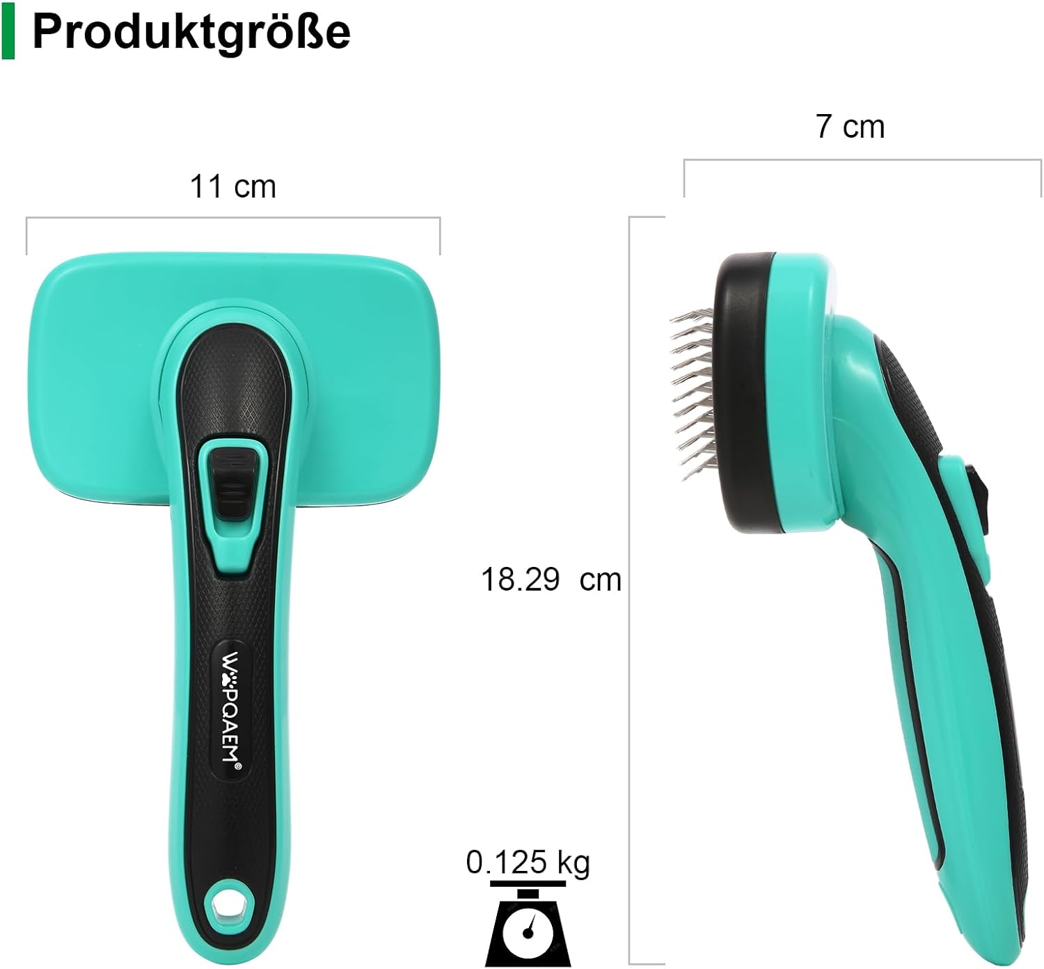 Detalle 2 de WOPQAEM Hundebürste für Kurzhaar 10 mm