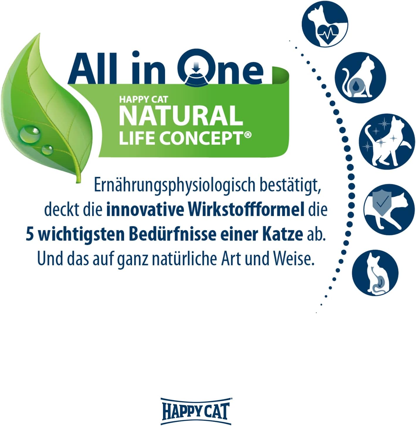 Thumbnail 2 de Happy Cat 70611 Senior Atlantik Saumon – croquettes sèches pour chats seniors dès 8 ans (1,3 kg)