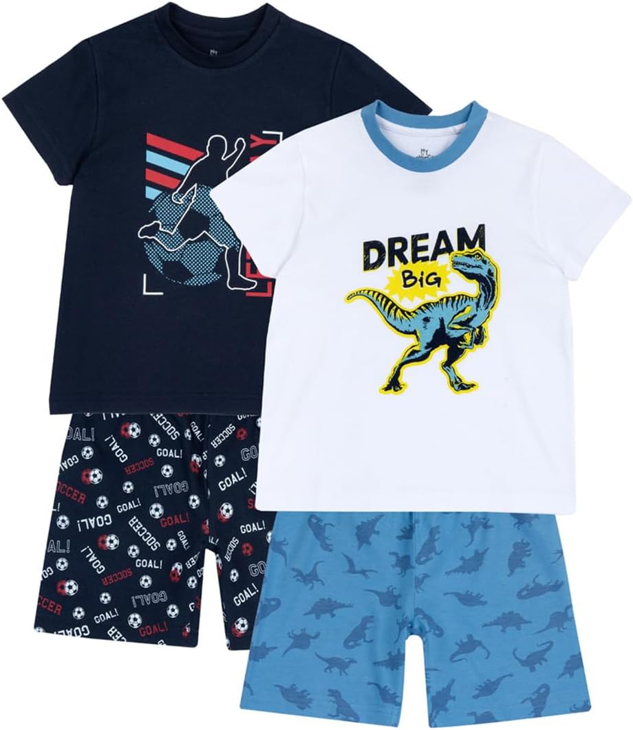 Thumbnail 5 de Chicco Pigiami Bambino e Bambina – Set di 2 Pigiami corti in cotone, t-shirt e pantaloncini