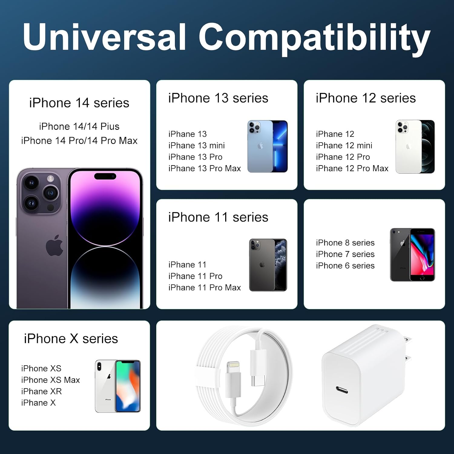 Thumbnail 4 de iPhone 14 Charger 20W USB‑C with 10ft Lightning Cable