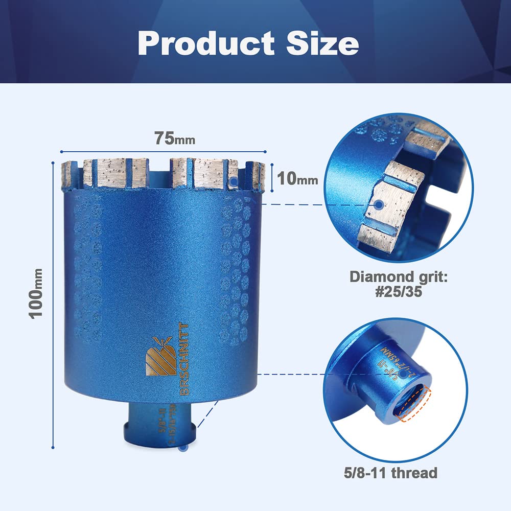 Thumbnail 1 de BRSCHNITT Diamond Core Drill Bit 75mm