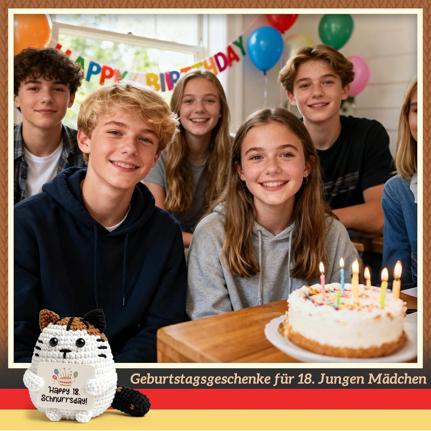 Detalle 2 de Giftota Pocket Hug 18 Geburtstag Geschenk