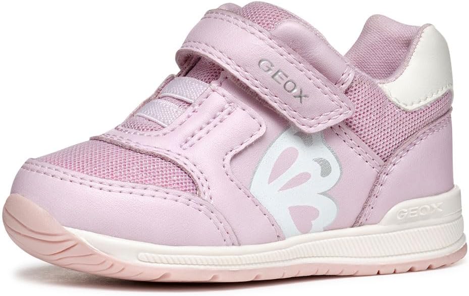 Detalle de Geox B Rishon Girl A BasketBébé Fille – Chaussures bébé filles respirantes et faciles à enfiler