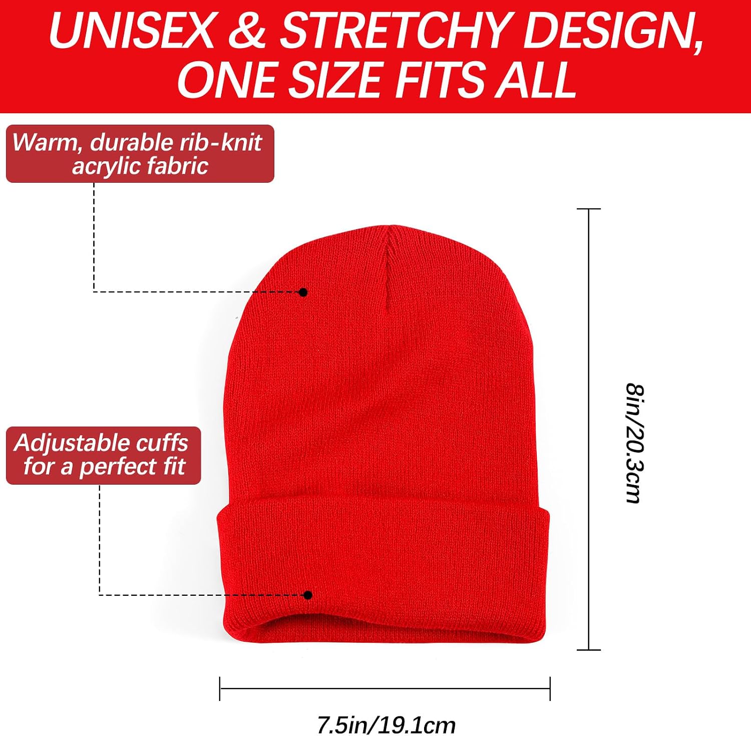 Thumbnail 1 de DASSNANE Beanie Hat, Acrylic