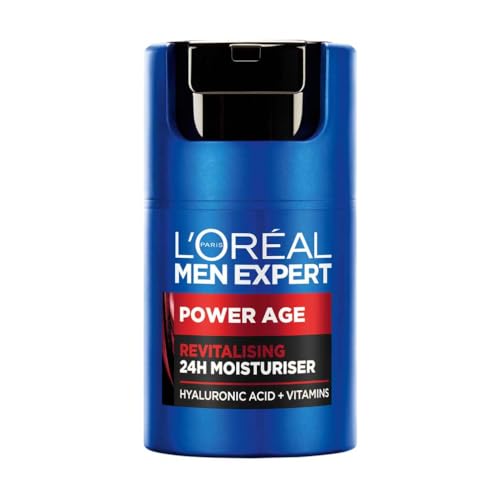 Detalle de L'Oréal Paris Men Expert Power Age Crema Hidratante Anti-Edad 24H con Ácido Hialurónico (50 ml)