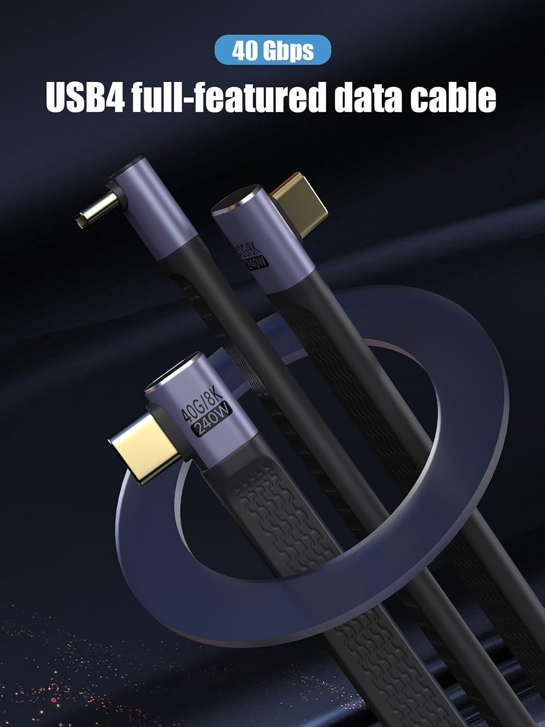Detalle 2 de Short USB-C Cable 5.1in 240W