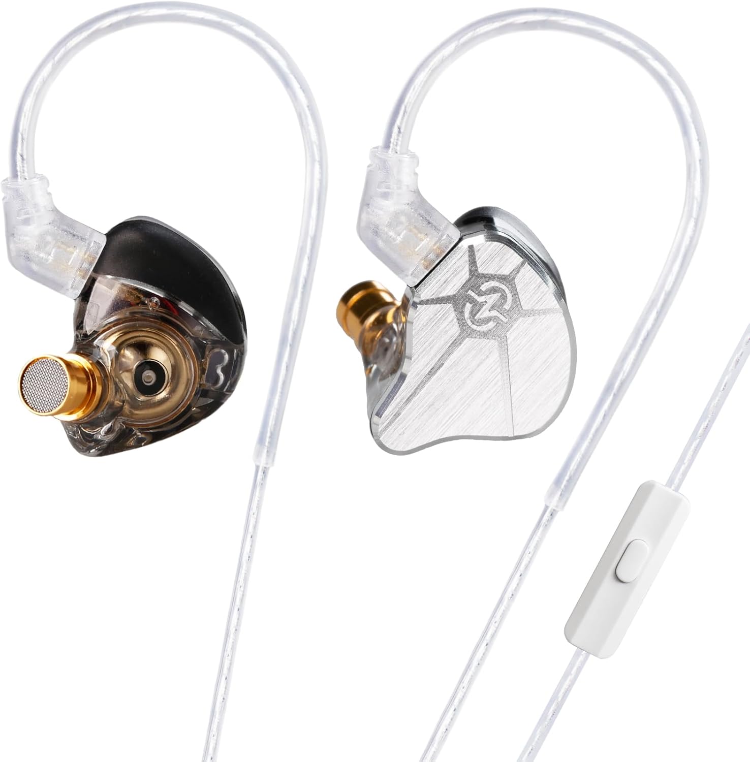 Detalle de KINBOOFI KZ ZST in-Ear Earbud Headphones – Hybrid Dual Driver HiFi Earphones (Purple, no mic)