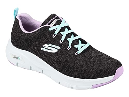 Thumbnail 5 de Skechers Arch Fit Comfy Wave, Zapatillas Mujer Negros