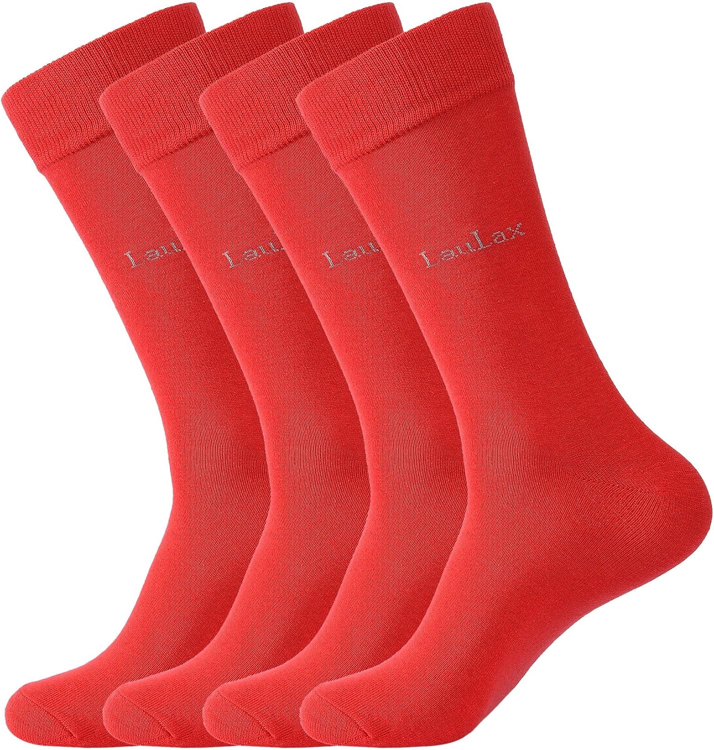 Detalle de Laulax 4 Pairs Cotton Seamless Dress Socks