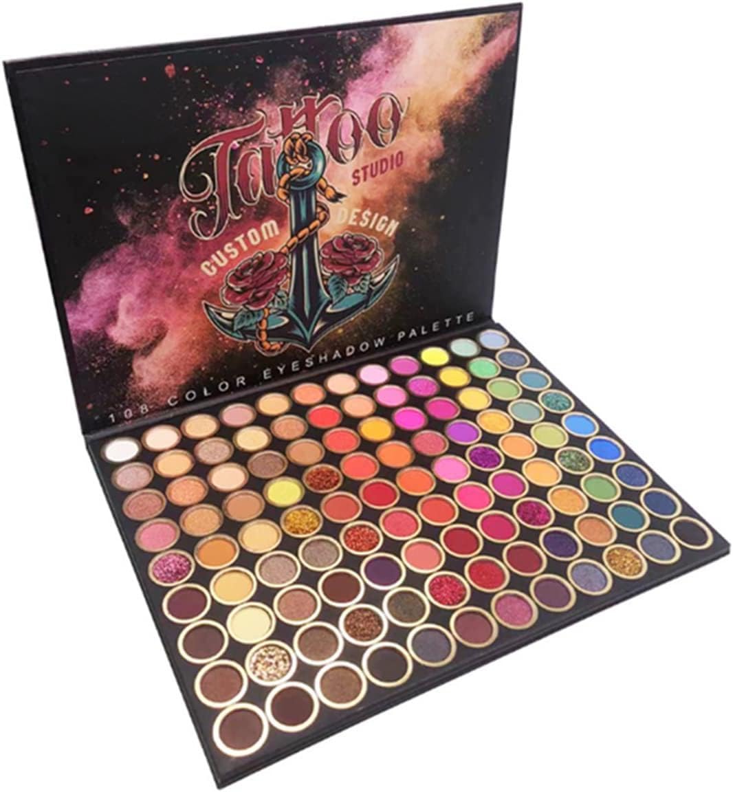 Detalle de Beauty Searcher 108 Farben professionelle Lidschatten-Palette (matt, Schimmer, Perlmutt, Glitter)