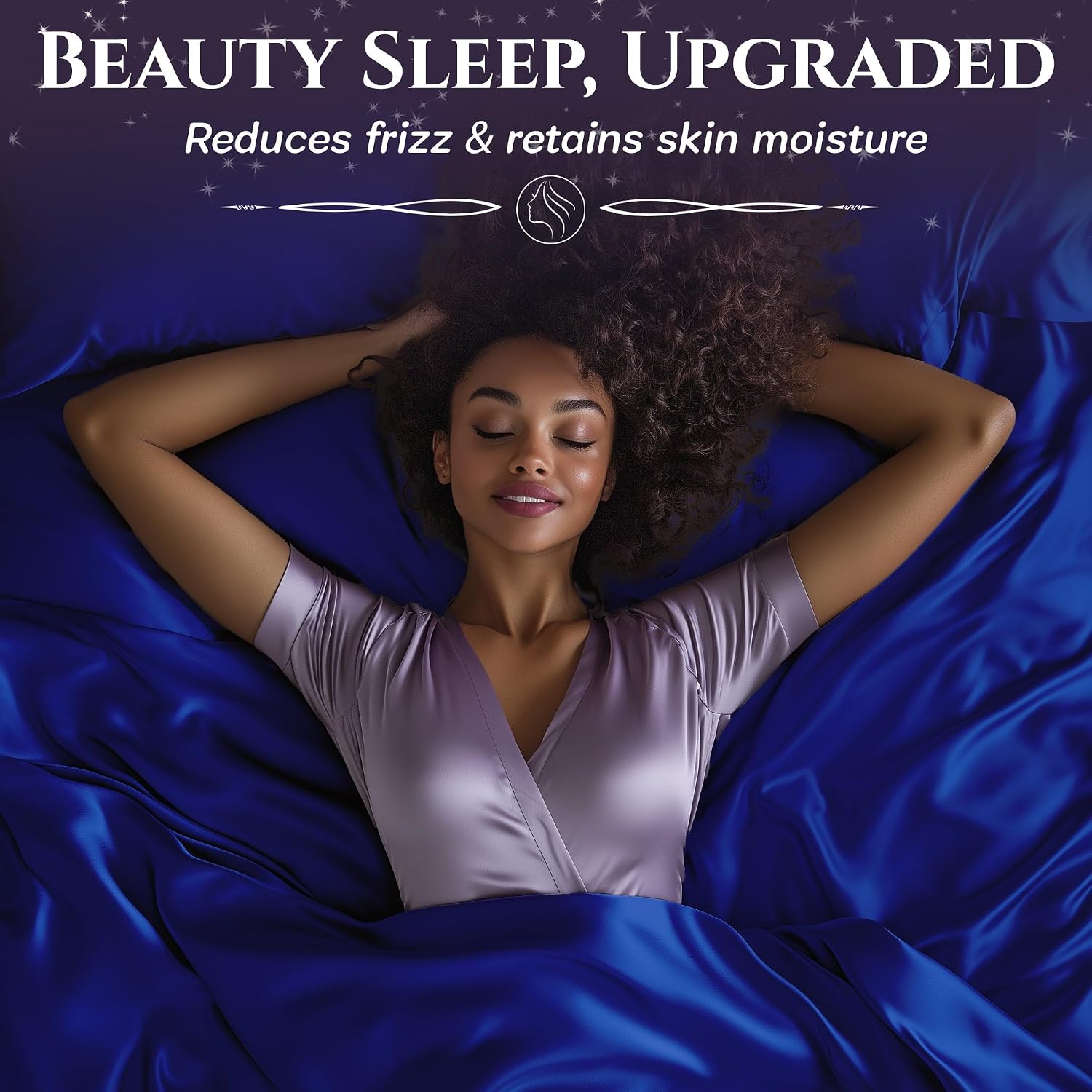 Detalle 2 de SLEEP SANCTUARY Satin Sheets Queen 15" deep pocket