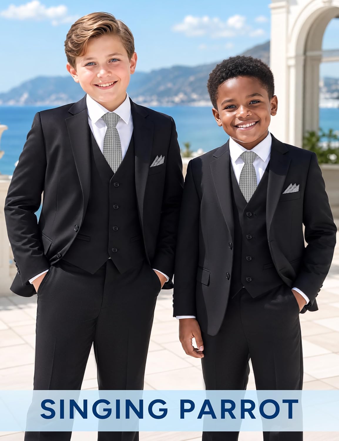Detalle de Singing Parrot Boys’ Suit Set, 7-Piece