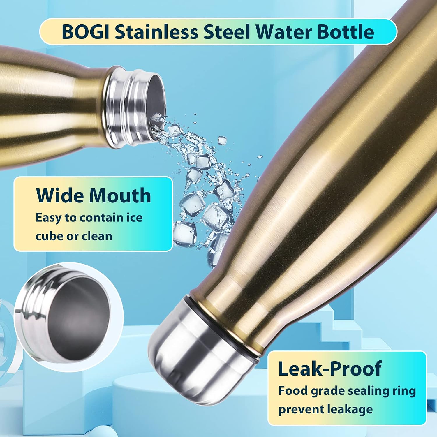 Thumbnail 4 de BOGI 17oz Insulated Water Bottle