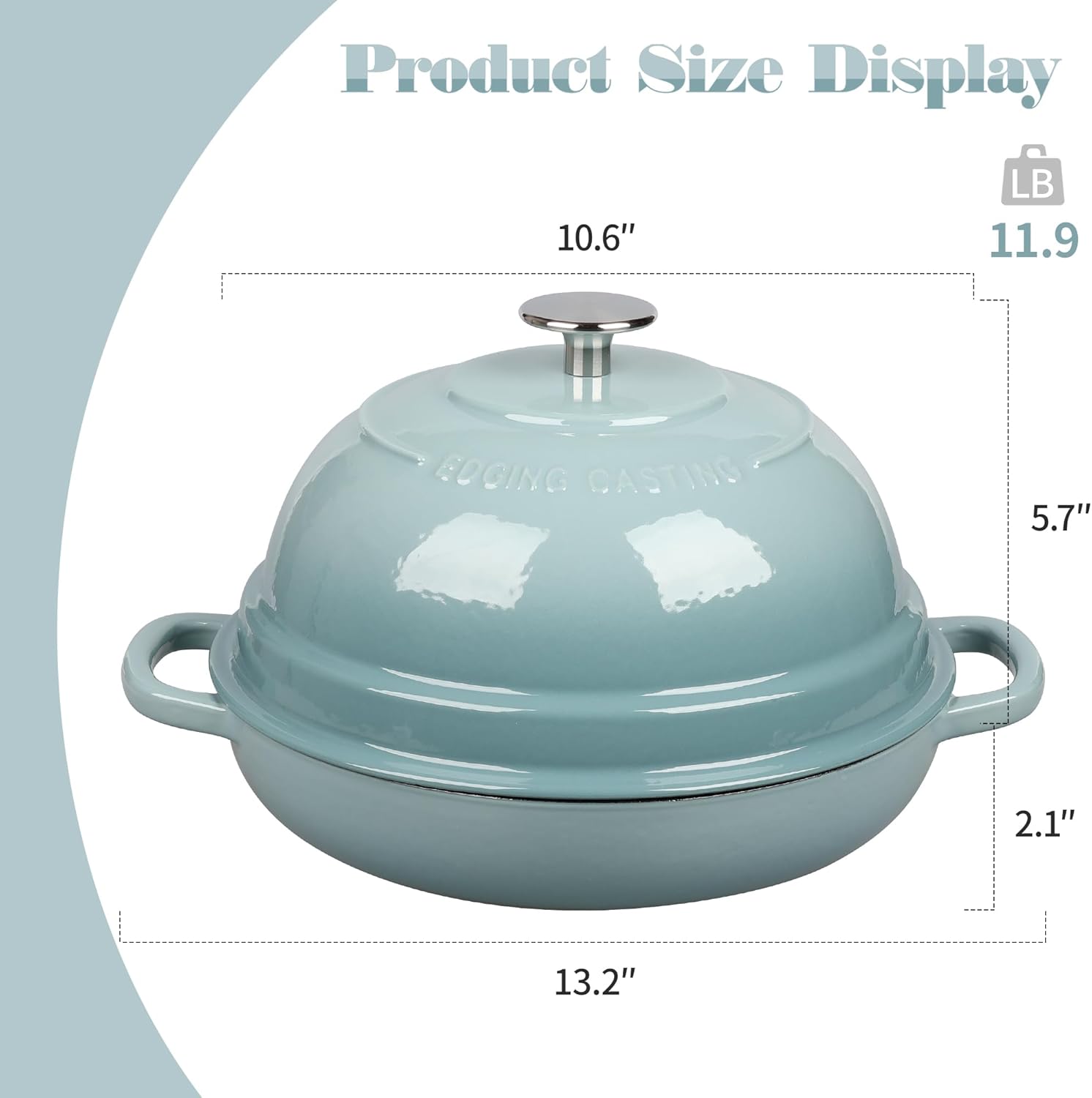 Detalle 2 de EDGING CASTING Dutch Oven 6 Quart 🍲