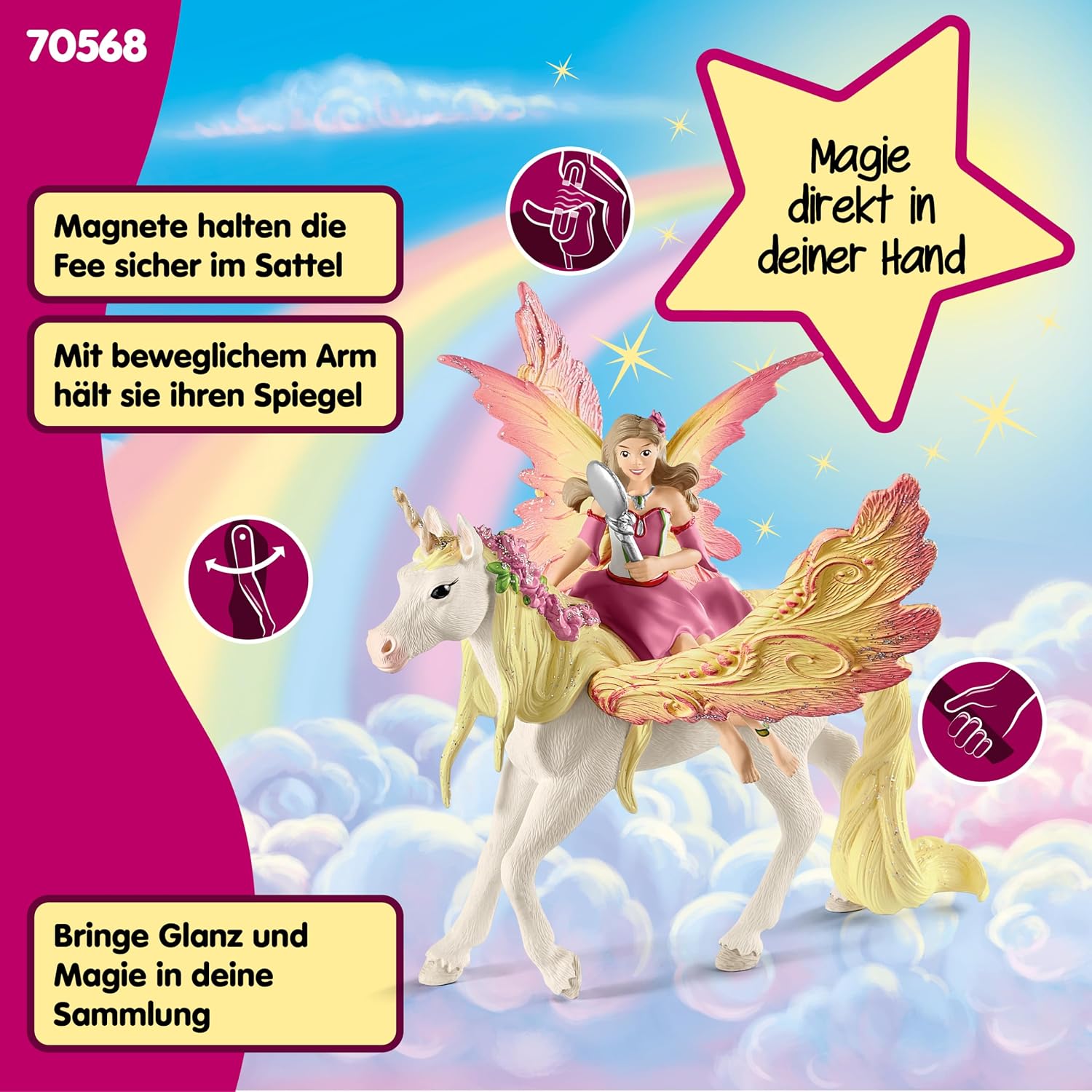 Thumbnail 4 de Schleich Feya Pegasus-Einhorn Spielfigur ab 5 Jahren 🦄