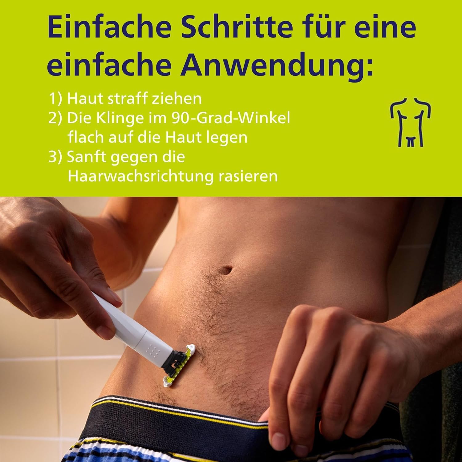 Thumbnail 3 de Philips OneBlade Intimate Intimrasierer 3 mm 🪒
