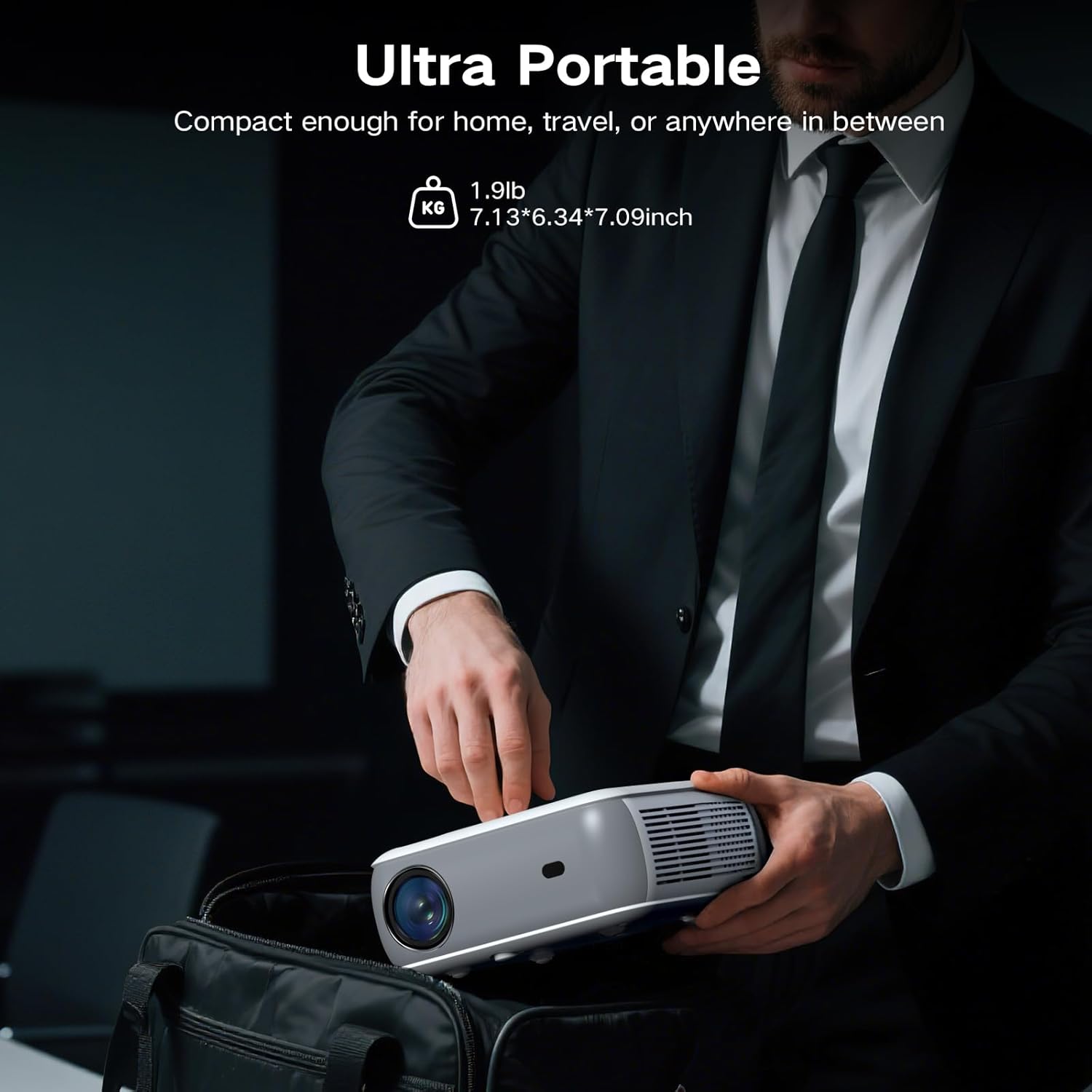 Thumbnail 5 de GROVIEW Native 1080P Bluetooth Projector 400 ANSI 📽