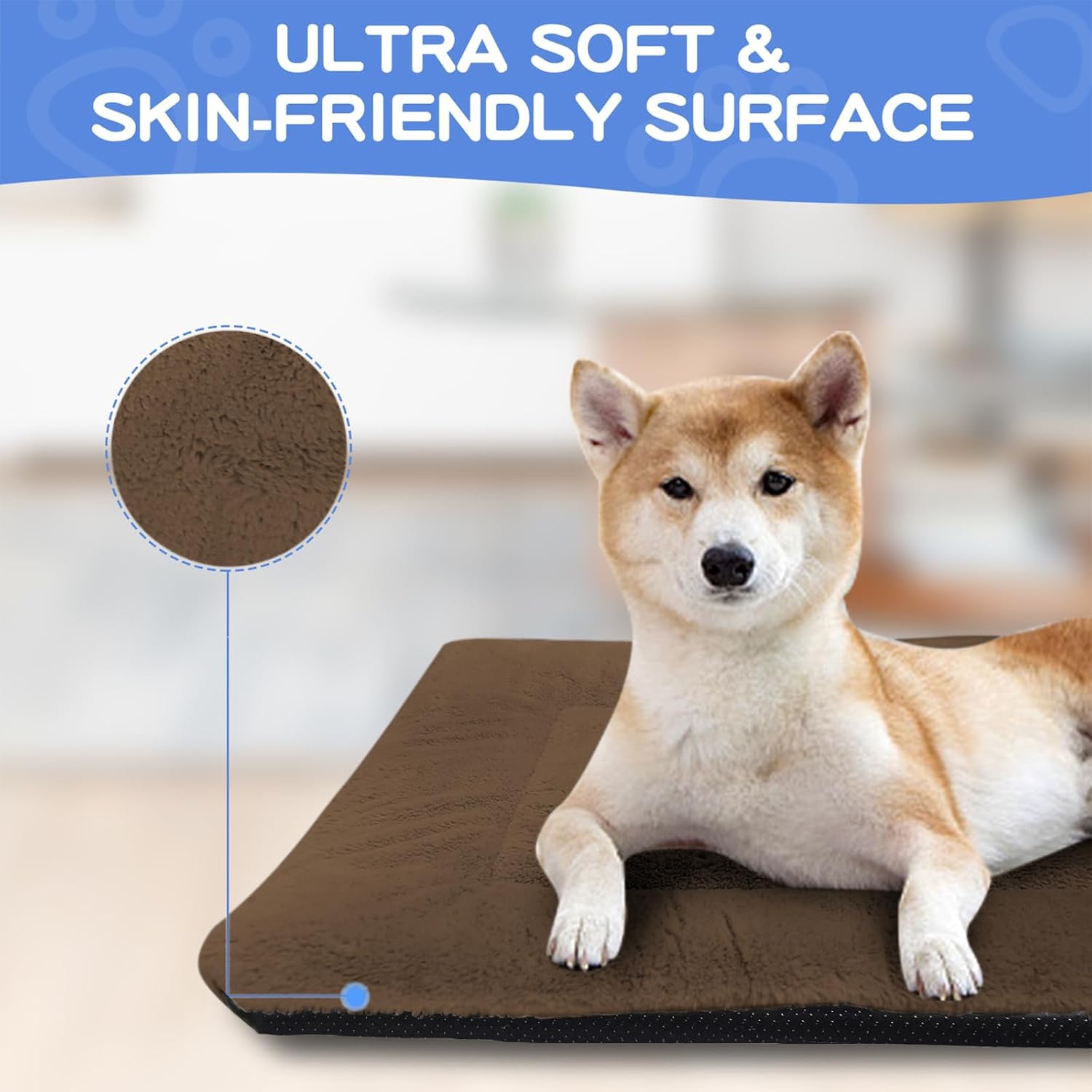 Detalle 2 de Baodan Dog Bed 90 x 60 cm fleece