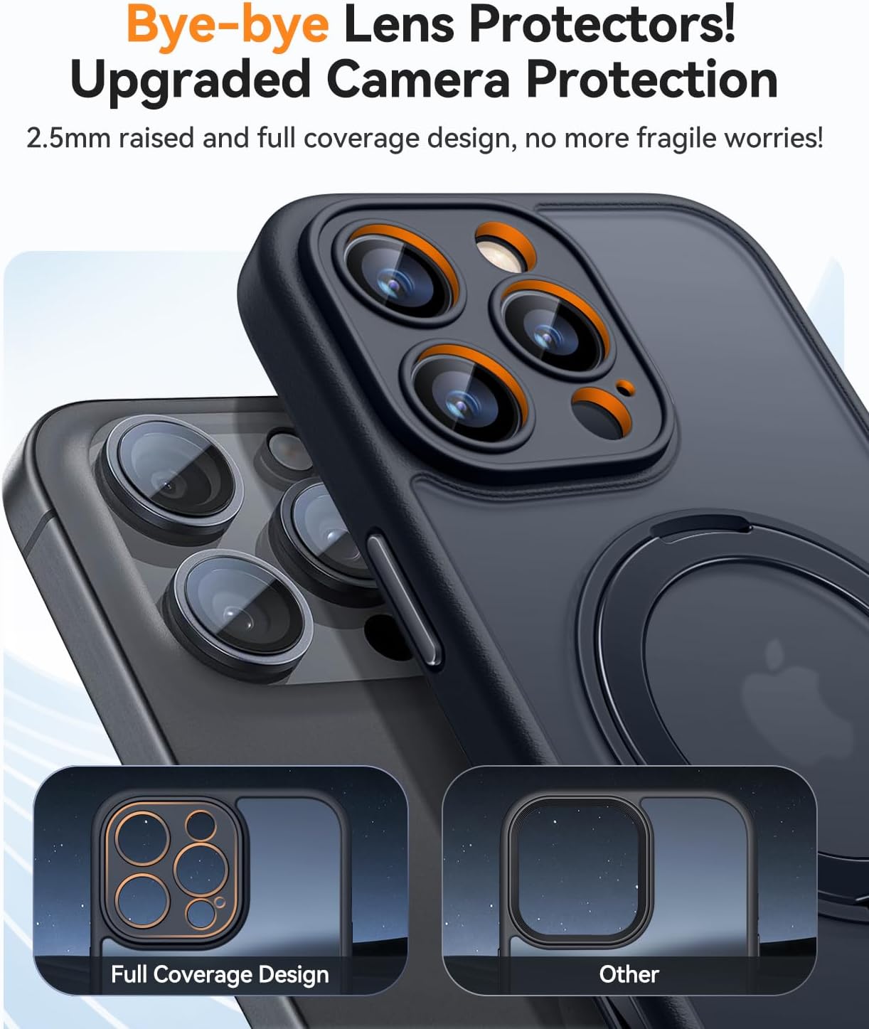 Thumbnail 4 de CANSHN Cover per iPhone 16 Pro Max (6.9 pulgadas): protezione completa con supporto magnetico 360°