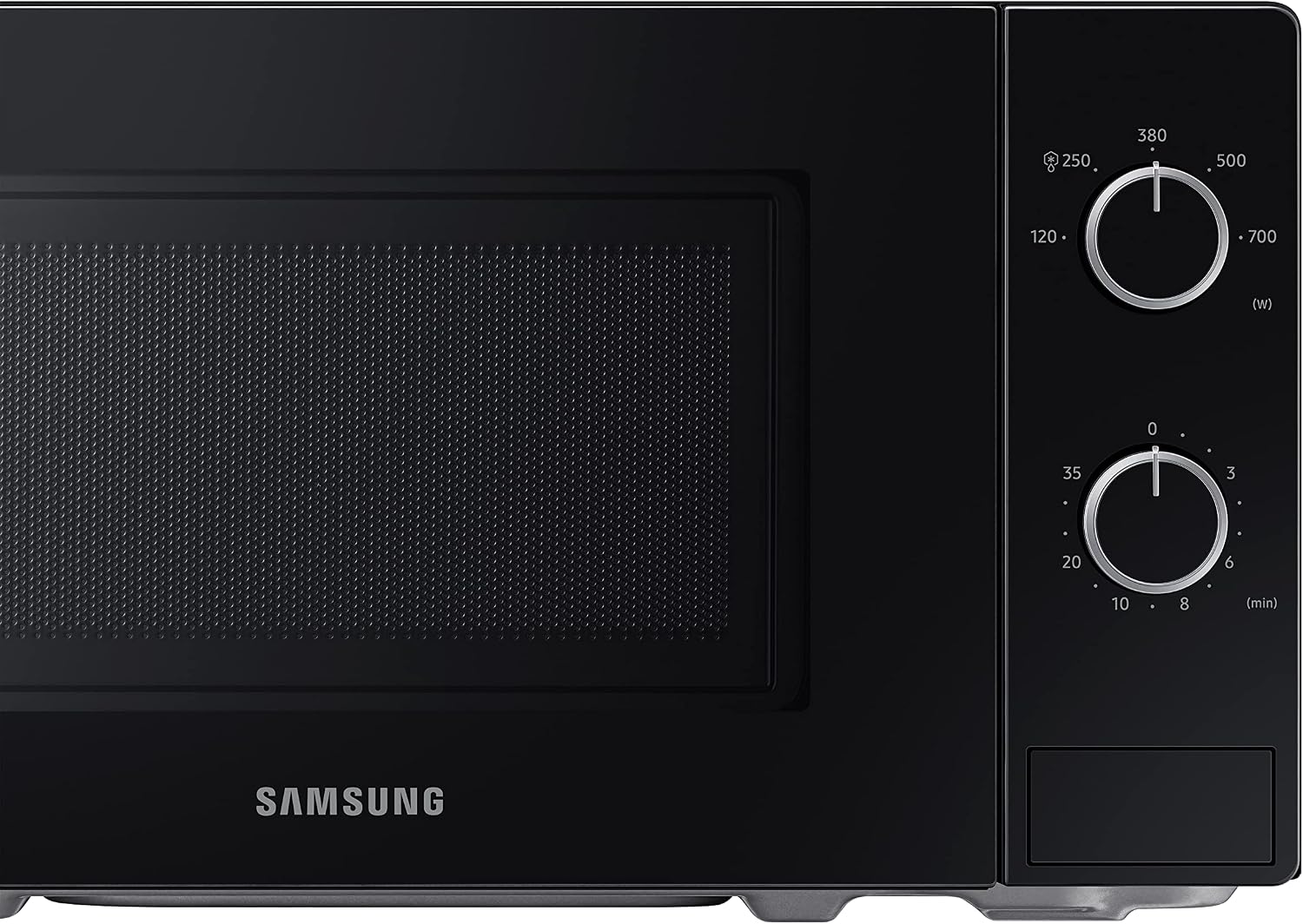 Detalle de Samsung Forno a Microonde MS20A3010AL: design minimalista e cottura essenziale da libera installazione