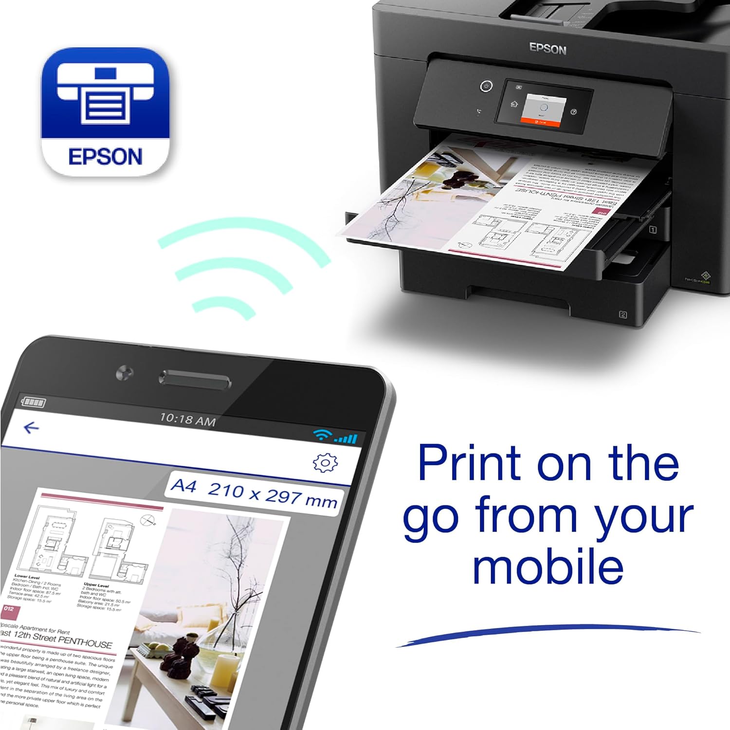 Thumbnail 4 de Epson WorkForce WF-7830 All-in-One: A3 colour printer with scan, copy, fax and strong wireless features
