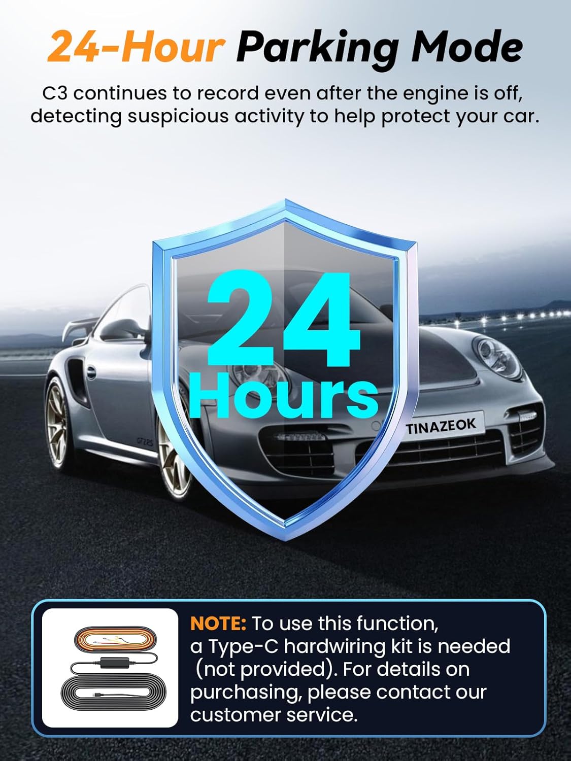 Thumbnail 6 de TINAZEOK C3 4K+1080P Dual Dash Cam