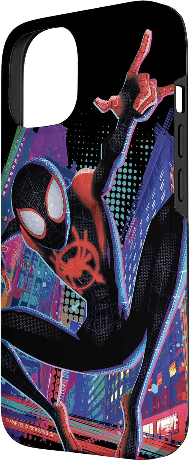 Thumbnail 1 de Marvez Spider-Man dans Le Spider-Verse : Miles Morales City Coque pour iPhone 15