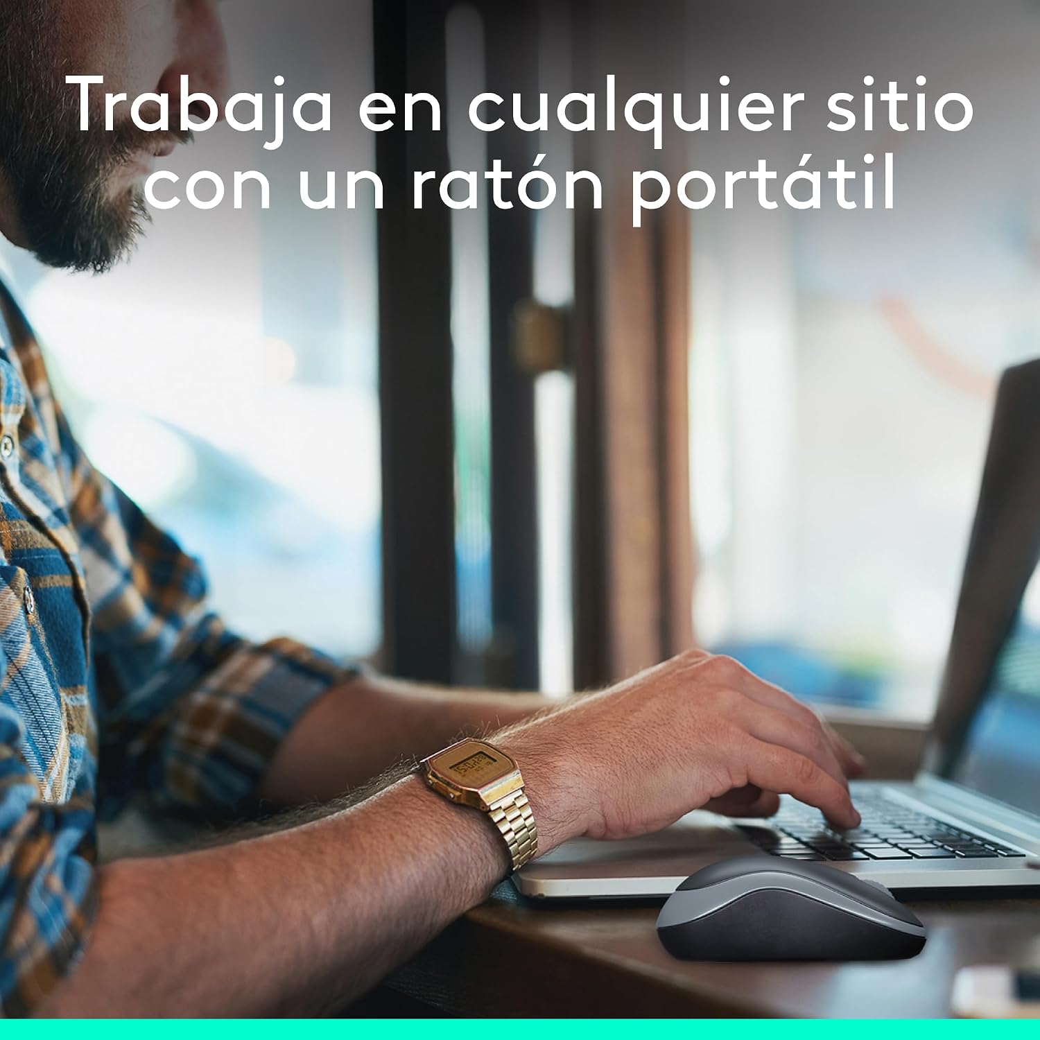 Detalle de Logitech M185 Ratón inalámbrico 1000 dpi