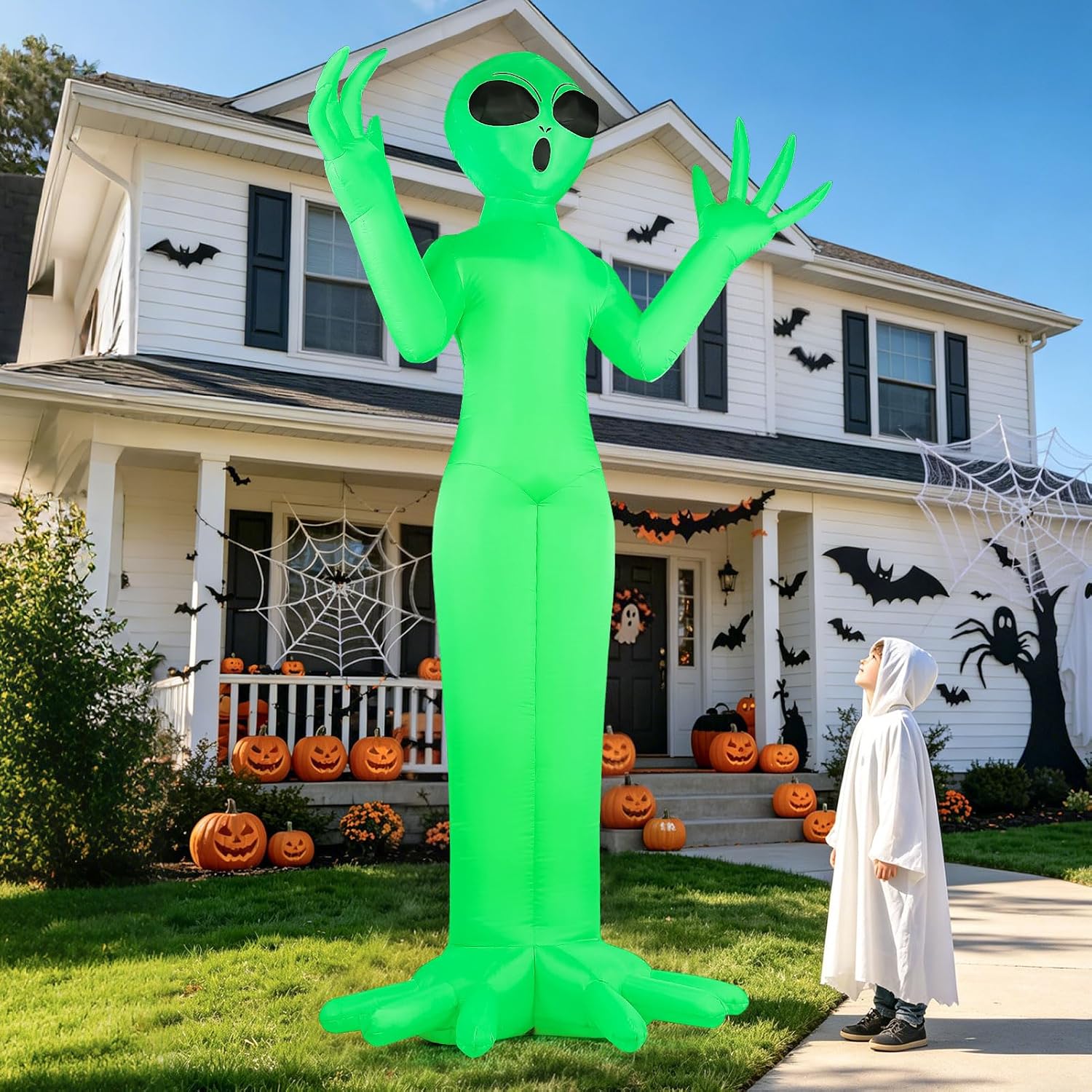 Thumbnail 6 de Mahoon MH24-WXR 10FT Inflatable Alien Halloween Yard Decoration with LED Lights
