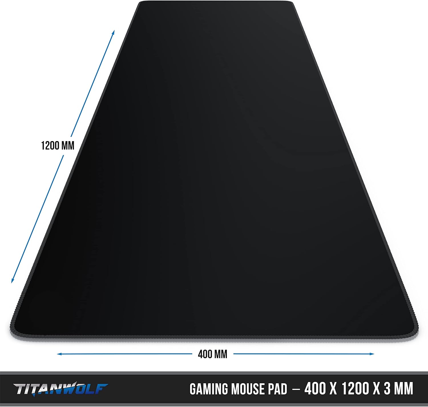 Detalle 2 de TITANWOLF Extra Large Gaming Mouse Mat 1200x400mm