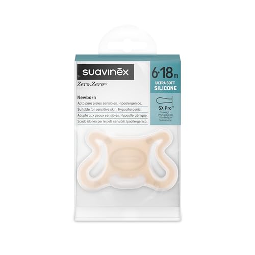 Detalle de Suavinex Chupete Zero Zero para 6–18 meses | Silicona SkinFriendly, diseño aireado