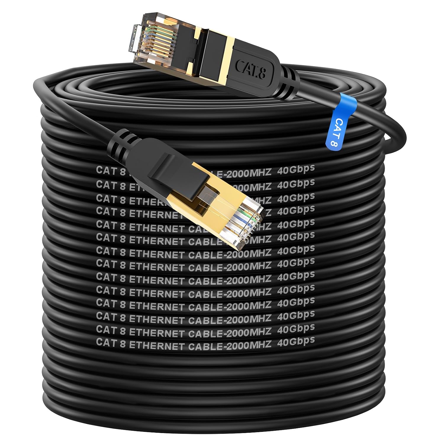 Detalle de cat gruciso Cat8 Ethernet Cable 50M 40Gbps