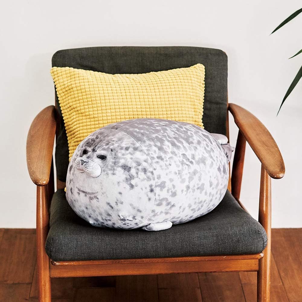 Detalle de ETAOLINE Chubby Blob Seal Pillow – Cute Seal Plush Toy