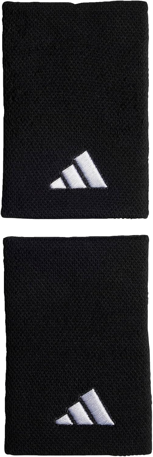 Detalle de adidas EVJ49 テニス用リストバンド Lサイズ 吸湿性・伸縮性・刺しゅうロゴ