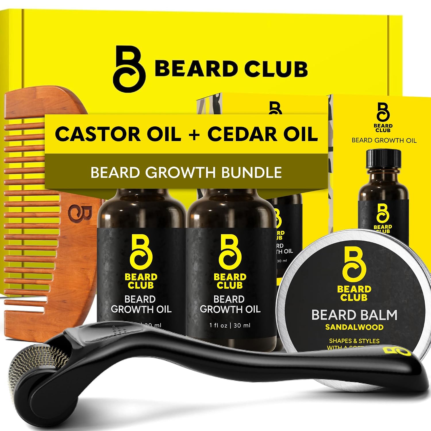 Detalle de The Beard Club Enhanced Beard Growth Kit — Derma Roller