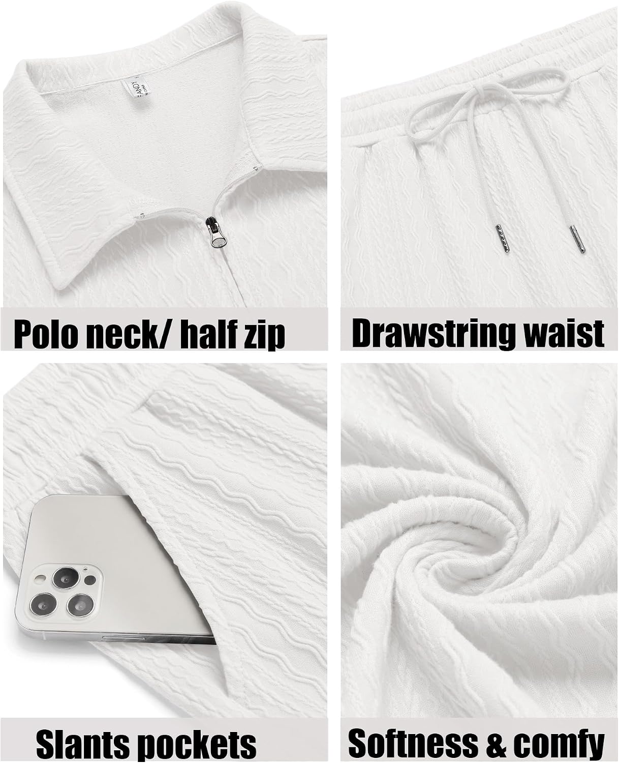 Detalle 2 de COOFANDY Men's 2 Pieces Tracksuit Set