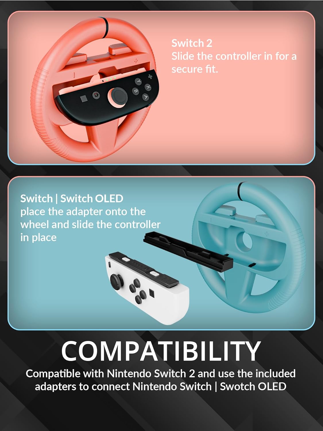Thumbnail 4 de Orzly Switch 2 Racing Wheels Set