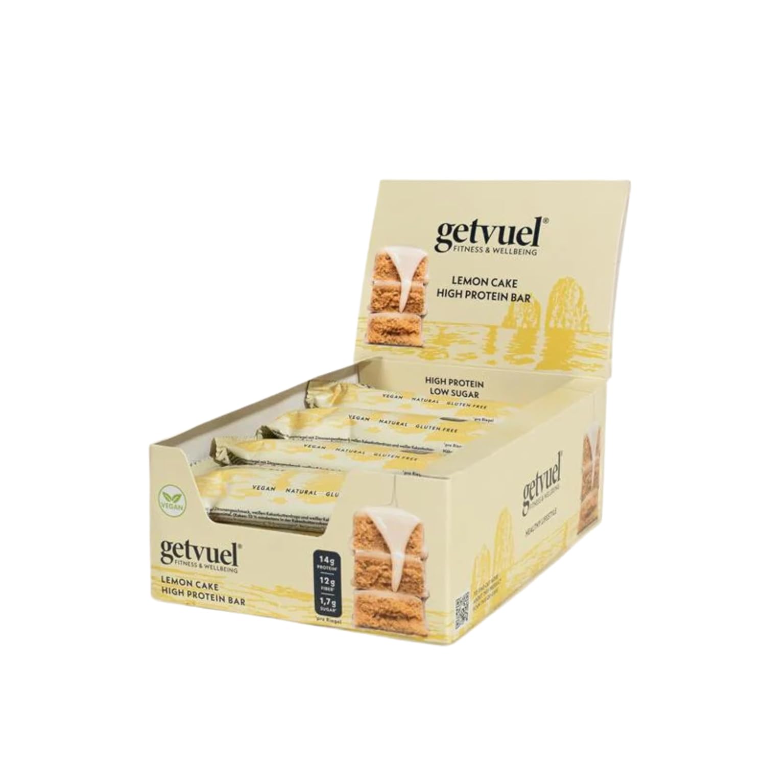 Thumbnail 6 de getvuel High Protein Riegel White Peanut Crunch – 12×50 g