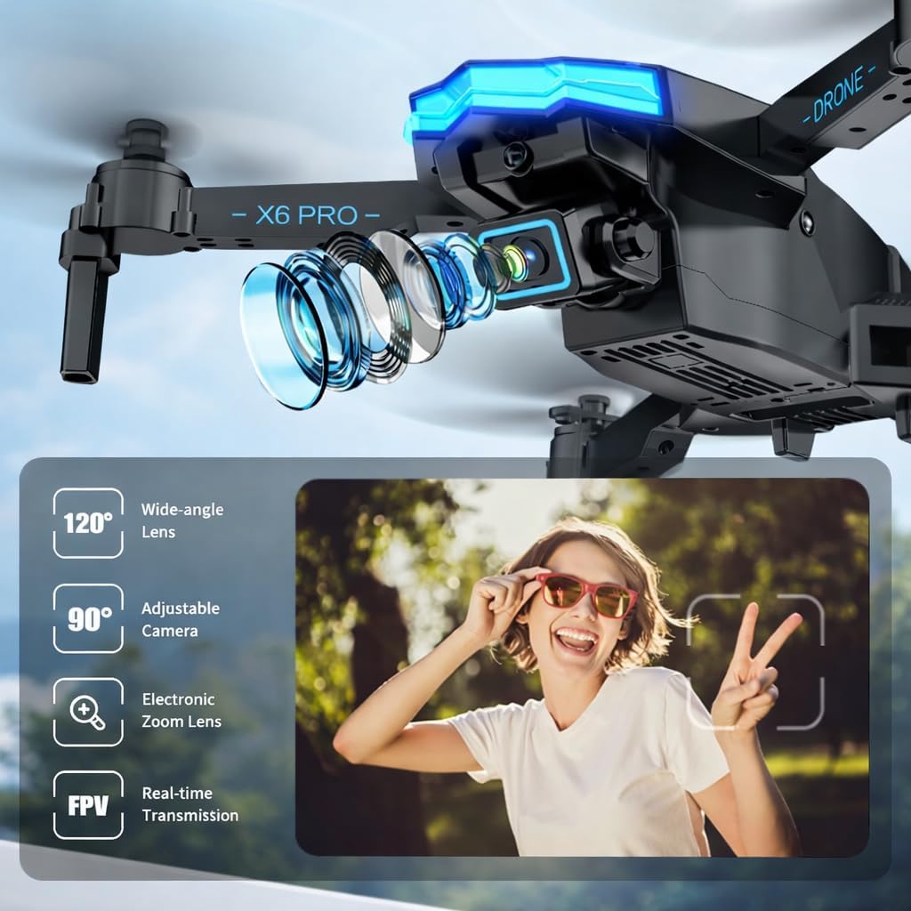 Detalle 2 de Drone 1080P Mini Pieghevole 30 min