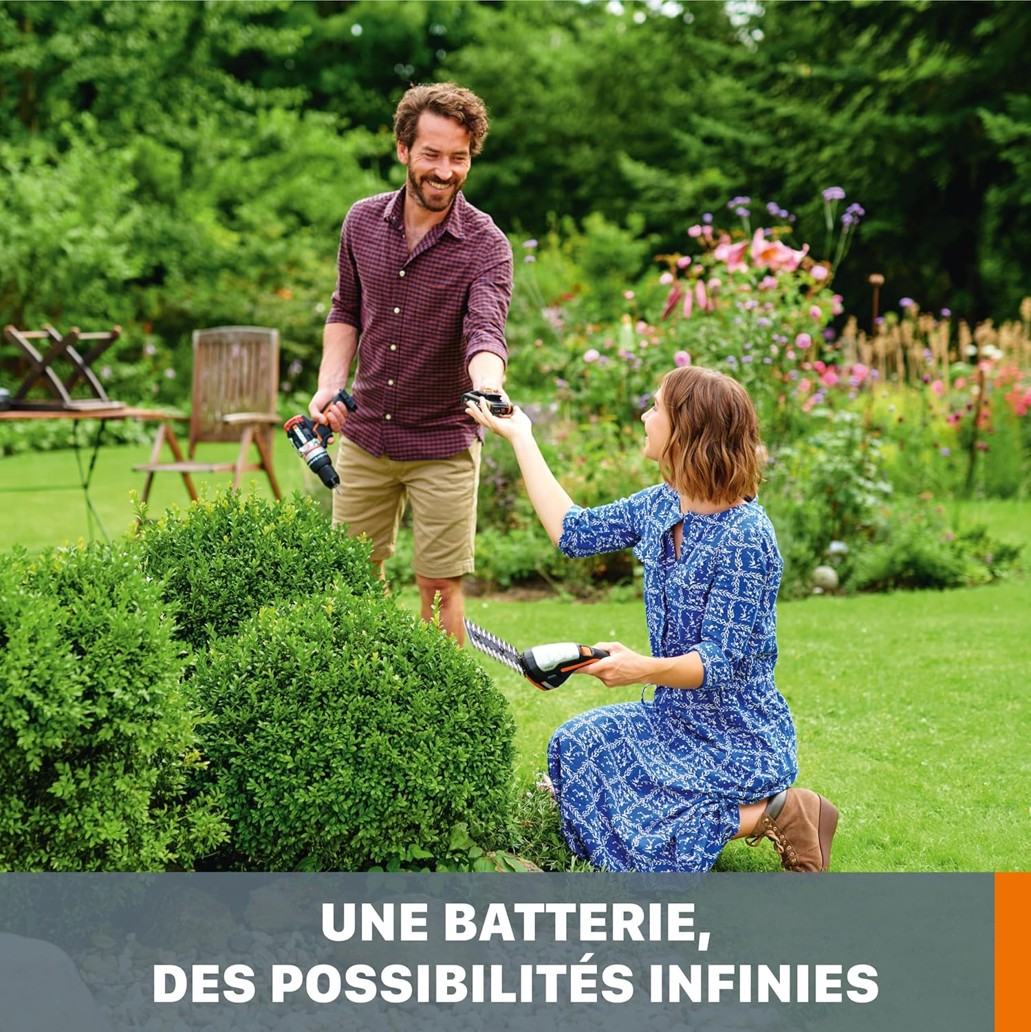 Thumbnail 2 de WORX Pack 2 Batteries et Chargeur Double 20V 4Ah WA3611 – autonomie renforcée pour vos outils PowerShare