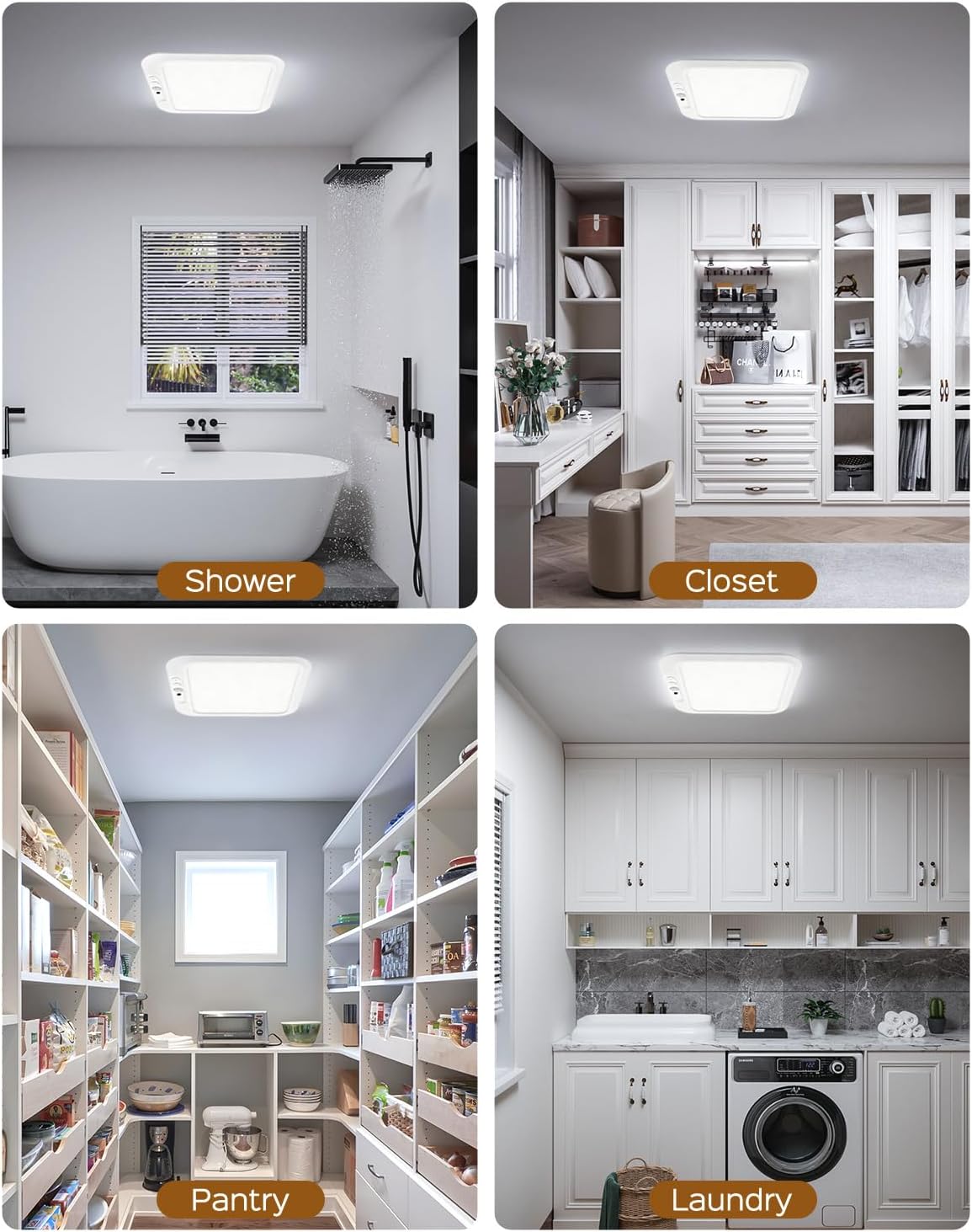 Thumbnail 6 de FIONSUN CL002-WH2P-FNCA Motion Sensor Ceiling Lights, 2-Pack