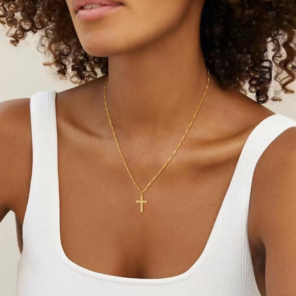 Thumbnail 6 de GRCLD Cross Necklace, Brass