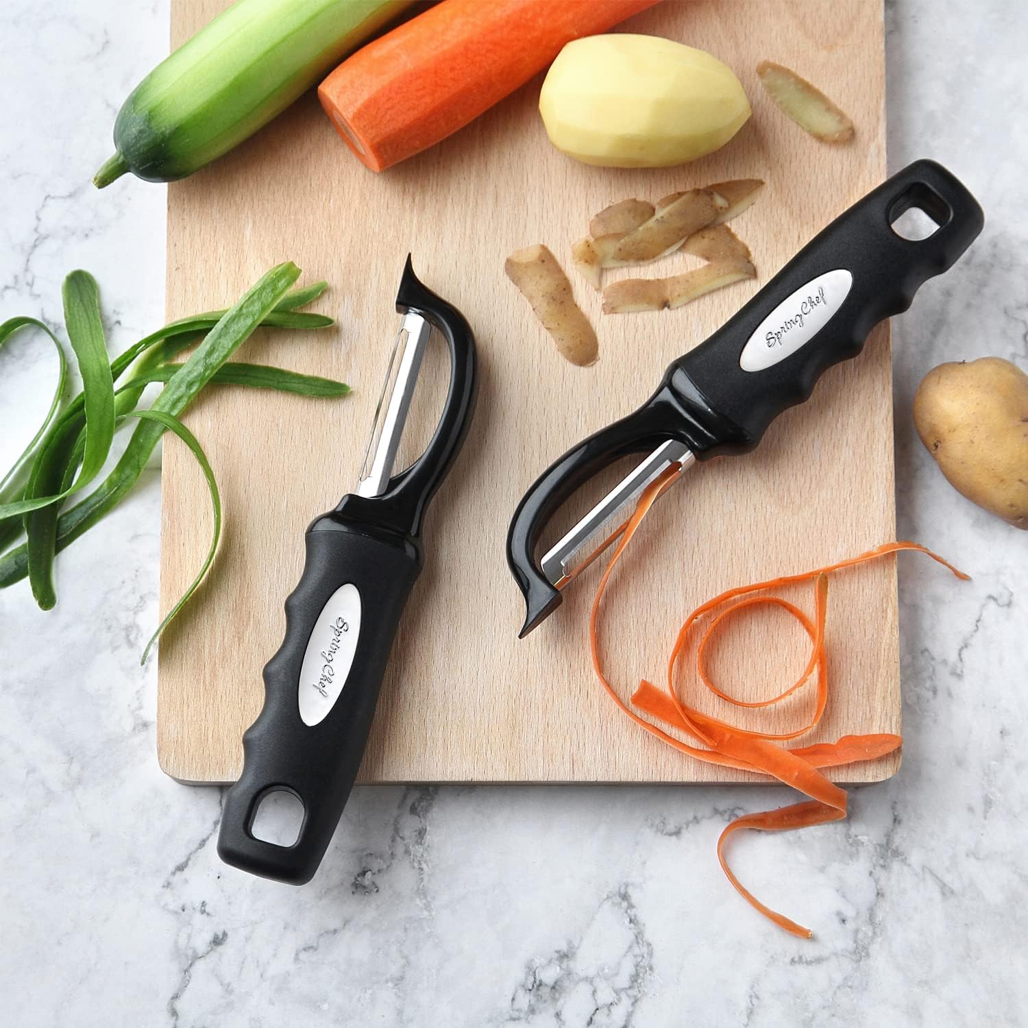 Thumbnail 6 de Spring Chef Premium Swivel Peeler, 2-piece ⚙