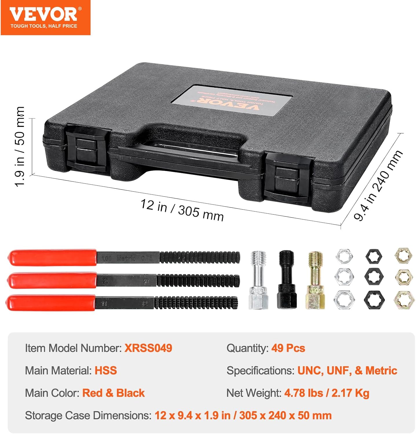 Thumbnail 6 de VEVOR Thread Chaser Set 49-Piece