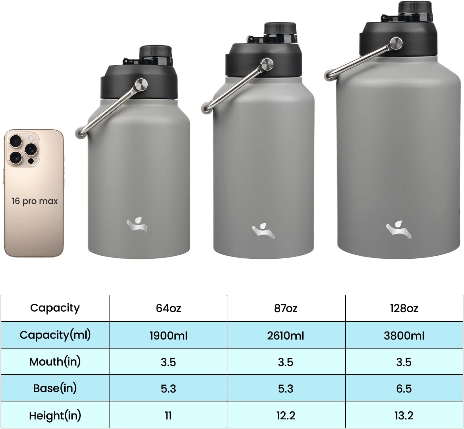 Detalle 2 de Konokyo Insulated Water Jug 87 oz