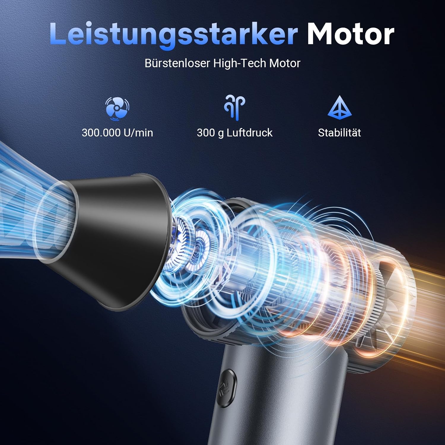 Detalle de Solareye Druckluft Compressed Air Duster 7500mAh