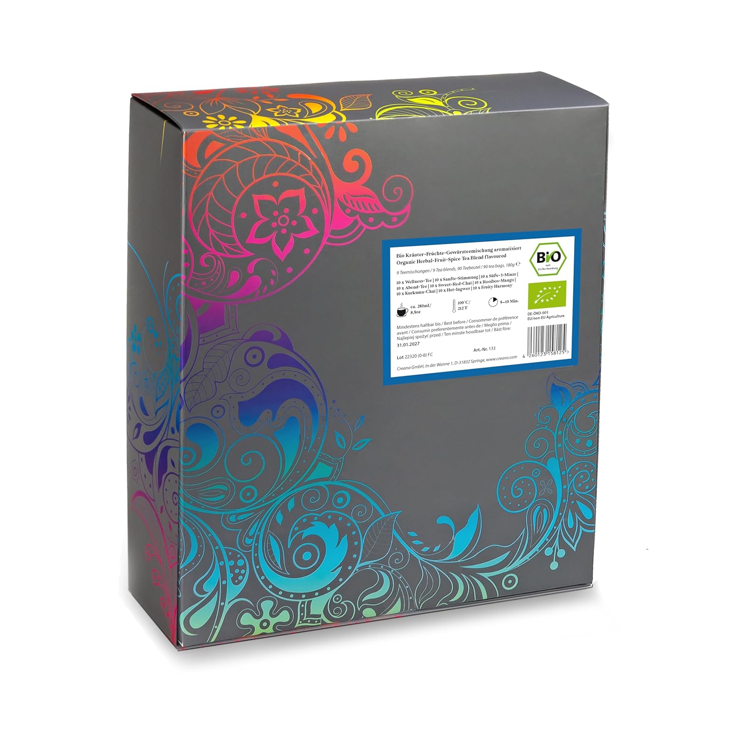 Thumbnail 5 de Creano Bio Kräutertee Geschenkset ORGANIC HERBAL TEA - 90 Beutel