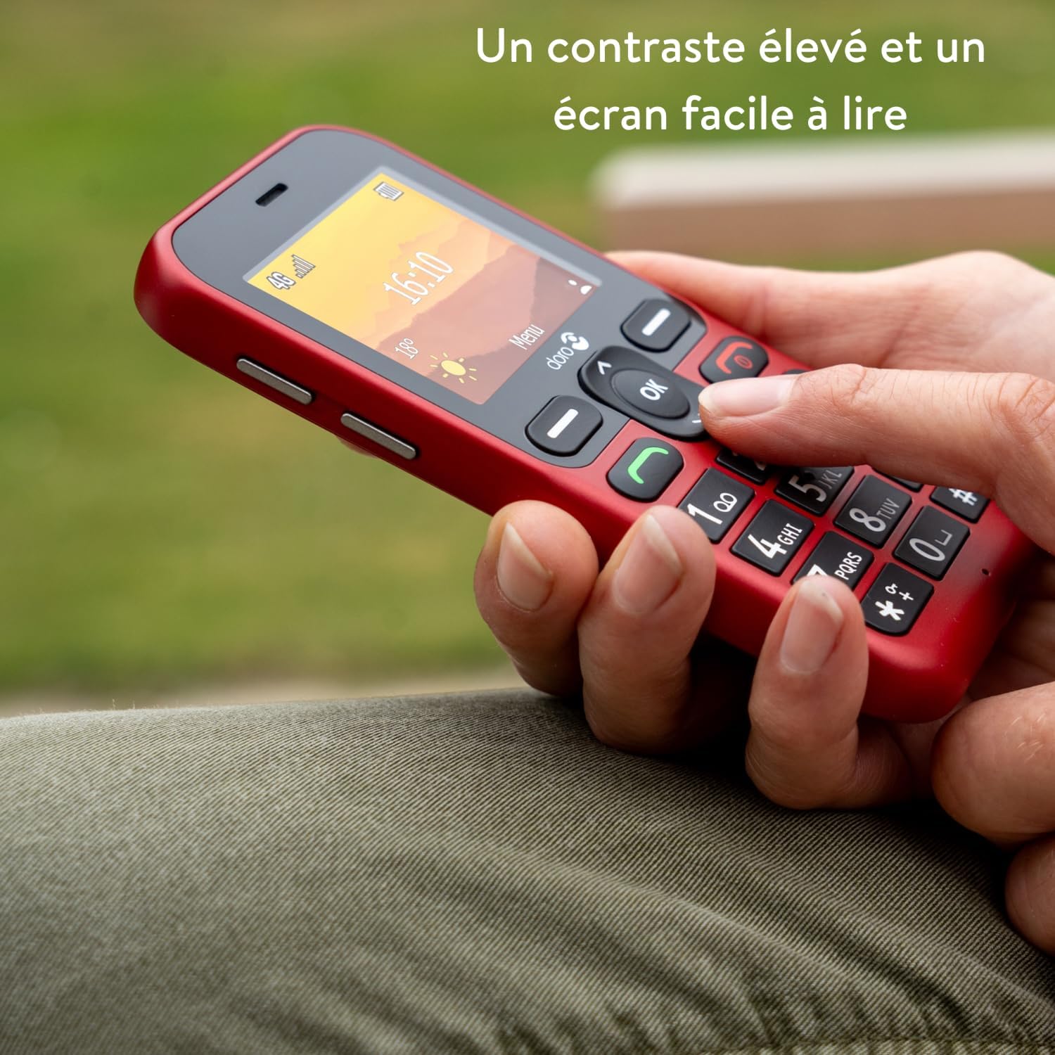 Detalle de Doro Leva L10 – Téléphone portable senior 4G débloqué avec grand écran et assistance GPS